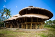 School buildings made from renewable bamboo.